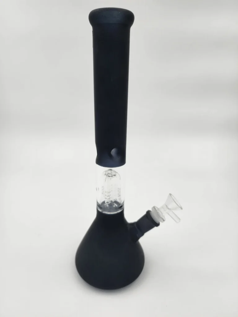 black glass bong glass tree percolator bong with ice notches 1 scaled