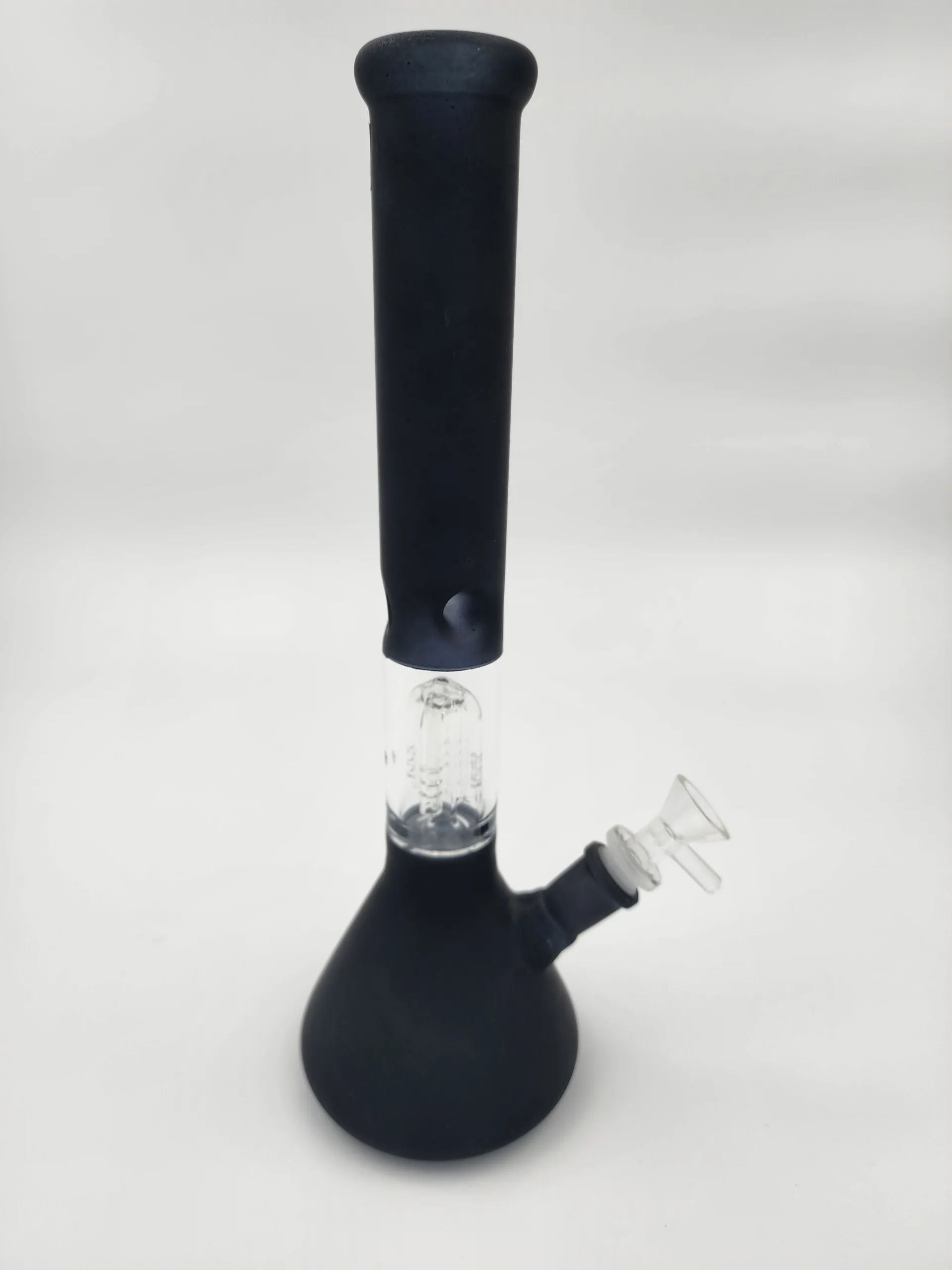 black glass bong glass tree percolator bong with ice notches 1 scaled