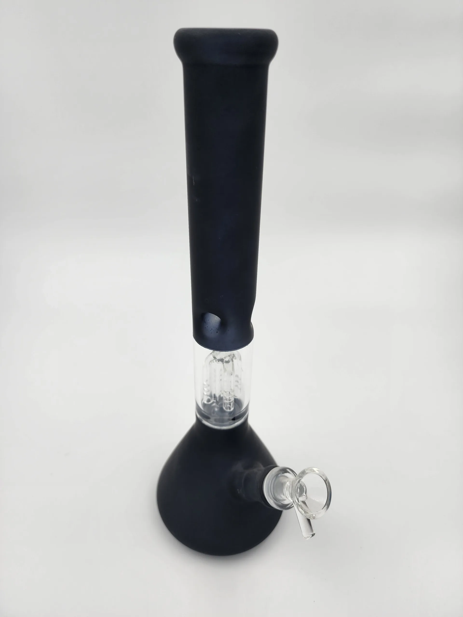 black glass bong glass tree percolator bong with ice notches 2 scaled