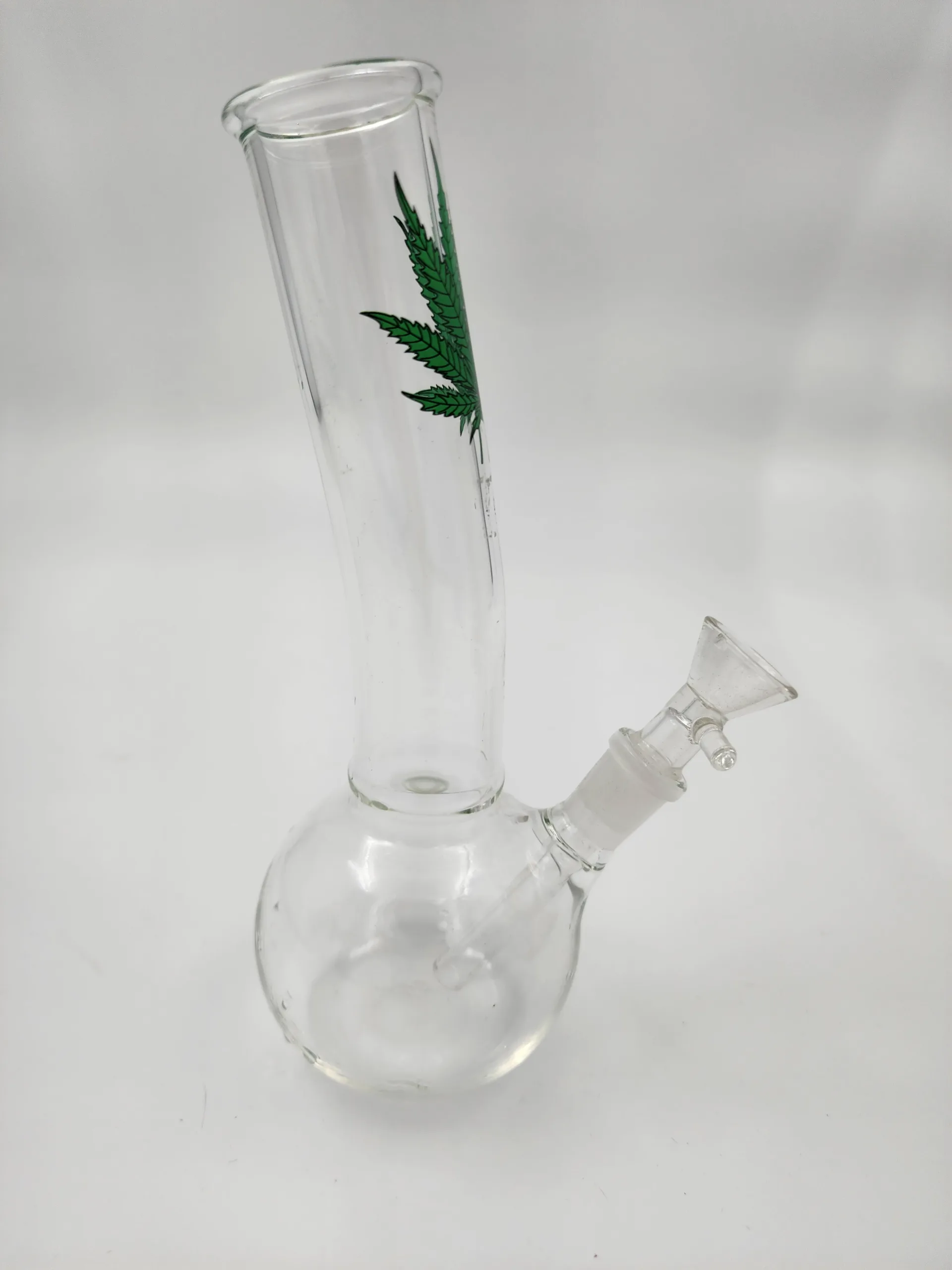 glass bong bubble cannabis leaf 1