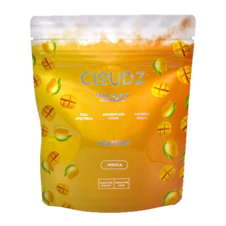Cloudz 100mg Indica Mango Rosin Gummies
