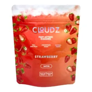 Cloudz 100mg Sativa Strawberry Rosin gummies