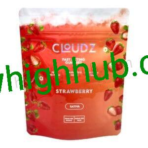 Cloudz 100mg Sativa Strawberry Rosin gummies