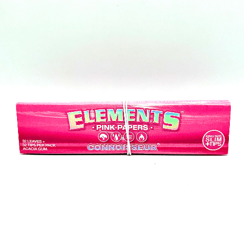 Elements Rolling Papers Tips Pink