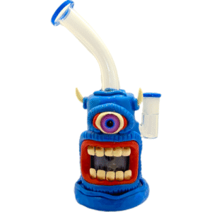 Glass Bong Cyclops Monster Blue