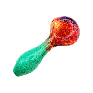 Glass Pipe Green Purple