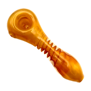 Glass Pipe Orange Swirl Large
