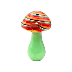 Glass Pipe Rainbow Mushroom