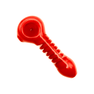 Glass Pipe Red Swirl