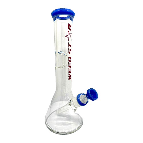 WEED STAR Beaker Bong 30cm. Blue