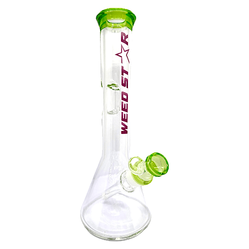 WEED STAR Beaker Bong 30cm. Green