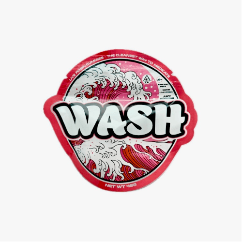 Wash Live Rosin Gummies 100mg Strawberry
